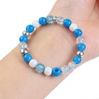 1000PCS 6x9mm Blue and White Pony Beads, Kandi Beads - Image 9