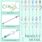 Tondiamo 24 Pcs Beadable Keychain Bars Bulk Beads - Image 3