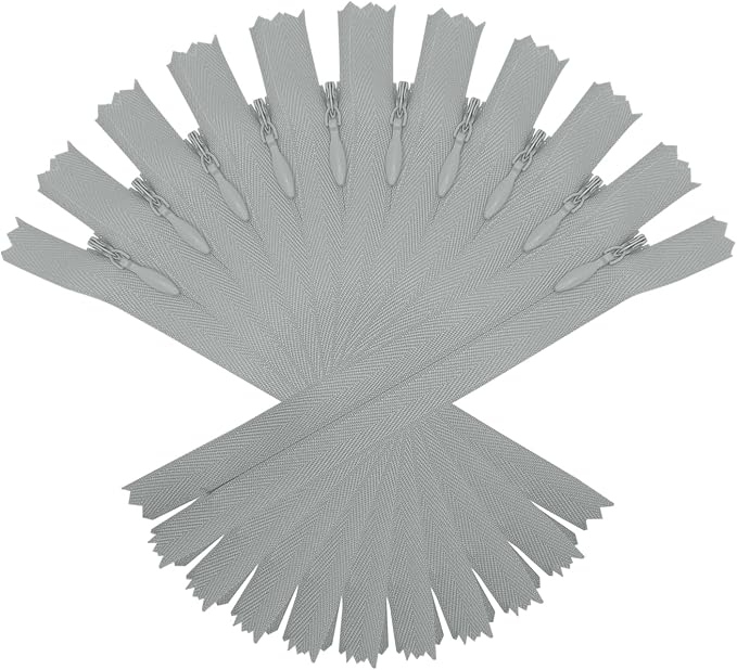 ANPURZII 10PCS #3 7 Inch Silver Invisible Zippers by Unknown