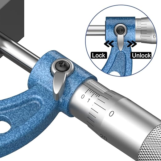 HDLNKAK Outside Micrometer Set, 4-5" Machinist Micrometer, 0.0001" Graduation - Image 5