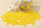 DUQGUHO Yellow Beads for Jewelry Making 8mm Fake Pearl Beads for Bracelets - Image 3