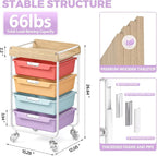 Rolling Craft Storage Cart - Image 3