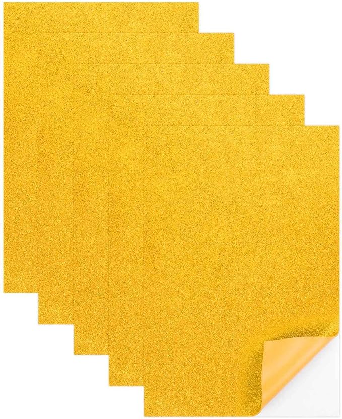 MECCANIXITY 5 Sheets Gold Shiny Foam Sheets by MECCANIXITY
