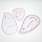 Clear Metric Sewing Rulers, French Curve Sewing Rulers Set, Sewing Tools - Image 5