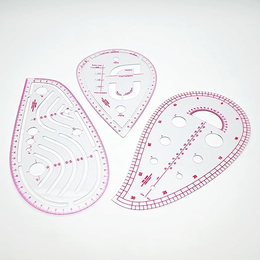 Clear Metric Sewing Rulers, French Curve Sewing Rulers Set, Sewing Tools - Image 5