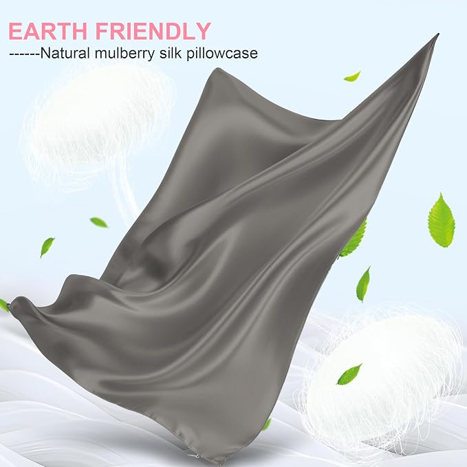 Silk Pillow Cases 2 Pack Standard Size - Image 2