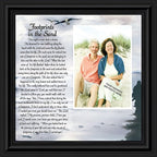 Footprints in the Sand Inspirational Wall Art, Beach Decor, Christian Gifts - Image 2