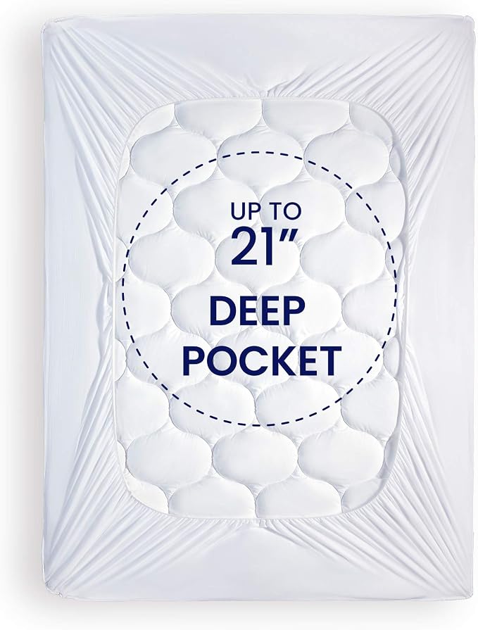 SLEEP ZONE Twin XL Mattress Pad Cover - Image 4