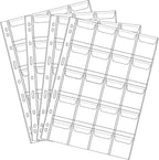 20 Pocket Coin Pages 10 Sheet Plastic Coin Holders Stamp Collector Supplies | by Jomevia