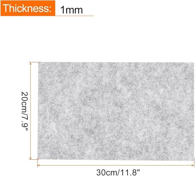 MECCANIXITY Adhesive Felt Sheets, Felt Fabric Crafts Back Adhesive Felt Sheets - Image 2