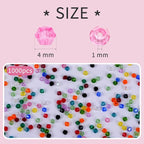1000PCS Bicone Crystal Beads 4mm Glass Faceted Spacer Beads Bulk - Image 2