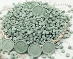 300 Pcs Wax Seal Beads, Sage Green Sealing Wax Beads, Refilling Octagon Wax by Unknown