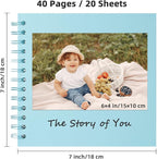 Yopih 7x7 Inch DIY Scrapbook Photo Album, Hardcover Kraft Paper Acid-Free - Image 2