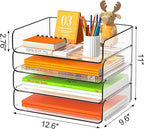 FANXIYQ 4-Tier Acrylic Paper Tray Organizer - Image 3