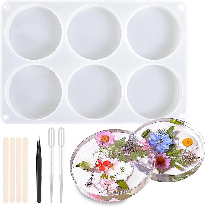 Resin Molds Silicone Kit, Upgraded Epoxy Resin Molds by Unknown