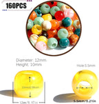 160pcs 12mm Plastics Acrylic Large Hole Cloud Pop Beads Mix Color Large Hole - Image 2