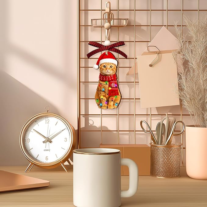 Orange Tabby Cat Ornament - Image 7