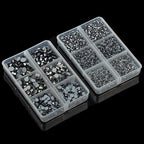 10000Pcs 2-Boxes Mixed Size Hot Fix Round Crystals Gems Glass Stones Hotfix - Image 5