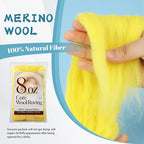 Core Wool for Needle Felting, 8 OZ Merino Wool Roving, Soft Felting Wool for - Image 3
