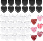 Weewooday 72 Pieces Heart Glass Craft Magnets Round Fridge Ceramic Ferrite by Weewooday