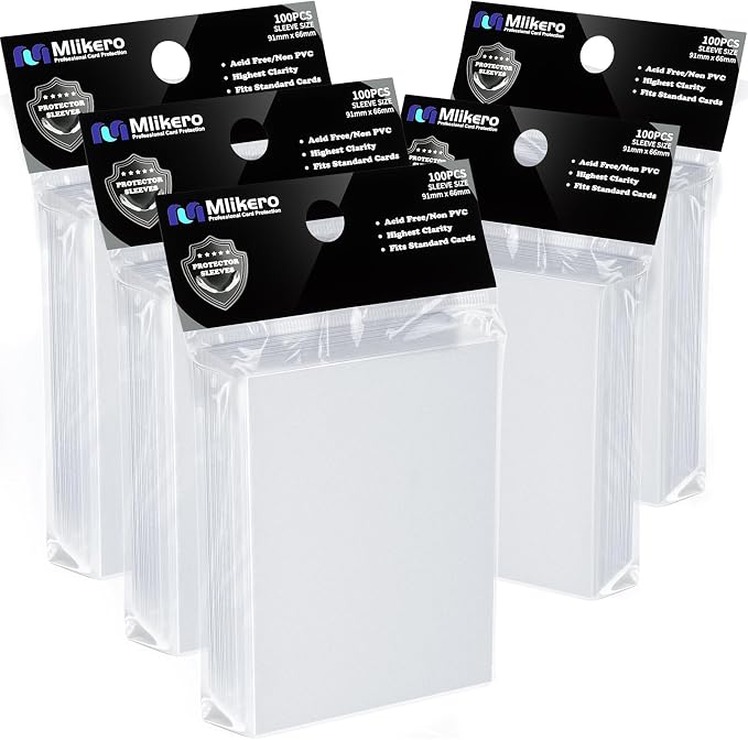500 Count Card Sleeves, Matte Magic Card Sleeves, Smooth Shuffle & Tear by Mlikero