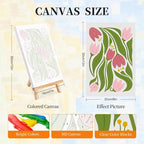 4 Pack Paint by Numbers Kit for Adults - Image 2
