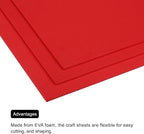 MECCANIXITY EVA Foam Sheets Red 9.8 Inch x 9.8 Inch 3mm Thick Crafts Foam Sheets - Image 4