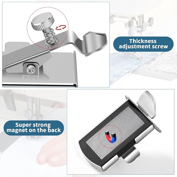 TIGARI Magnetic Seam Guide for Sewing Machine, Magnetic Sewing Guide - Image 2
