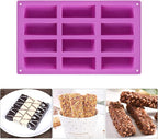 Palksky (2 Pack 12 Cavity Medium Narrow Silicone Rectangle Molds/Molds/Protein - Image 4