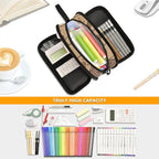 Cute Capybara with Orange Pencil Case Box Boys Girls Large Pencil Pouch Zipper - Image 2