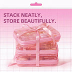 CoiiJoii 3PCS Large Clear Hard Shell Zippered Case, Diaper Bag Organizing - Image 4