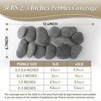 Quibbay 5 lbs Mexican Beach Pebbles, 2-3 Inch Decorative River Rocks - Image 7