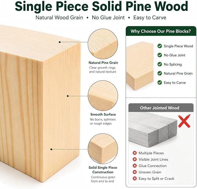 Unfinished Wood Blocks for Crafting - Image 3