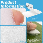 Art3d 8 Sets Hook and Loop Tape Sticky Back, 4 in. x 6 in. Double-Sided Command - Image 2