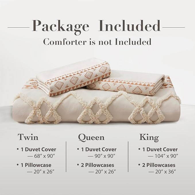 Oli Anderson Boho Duvet Cover Set Queen Size, Durable and Super Soft Duvet - Image 5