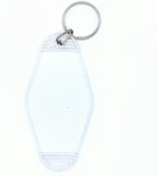 10pcs Blank Hotel Keychains Bulk Vintage Motel Keychain Vinyl HTV printing - Image 2