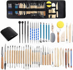Clay Tools 52PCS Pottery Tools Clay Sculpting Tools Polymer Clay Tools Kit by WALTERT+W