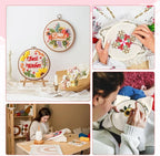 7 PCS Pre-Cut Punch Needle Fabric Tufting Cloth | Assorted Colors Tufting Cloth - Image 7
