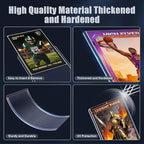200 Card Sleeves Top Loaders for Cards, Premium Baseball Card Holder for - Image 6
