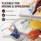5-Piece Stainless Steel Palette Knife Set | Oil, Watercolor Painting, Cake - Image 6