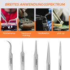 Precision Tweezers, Stainless Steel Pointed Tweezers - Image 5