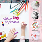 PATIKIL 100 Pcs Pure Cotton Watercolor Paper 140lb/300 GSM Water Coloring Paint - Image 4