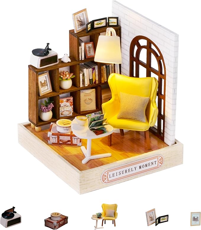 Flever Dollhouse Miniature DIY House Kit Creative Room by Flever