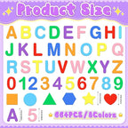 664 PCS Foam Letter Stickers, Foam Alphabet Number Shape Stickers, Self - Image 2