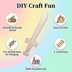 Le Shang 12 PCS Unfinished Wood Crafts, Spring Crafts - Image 2