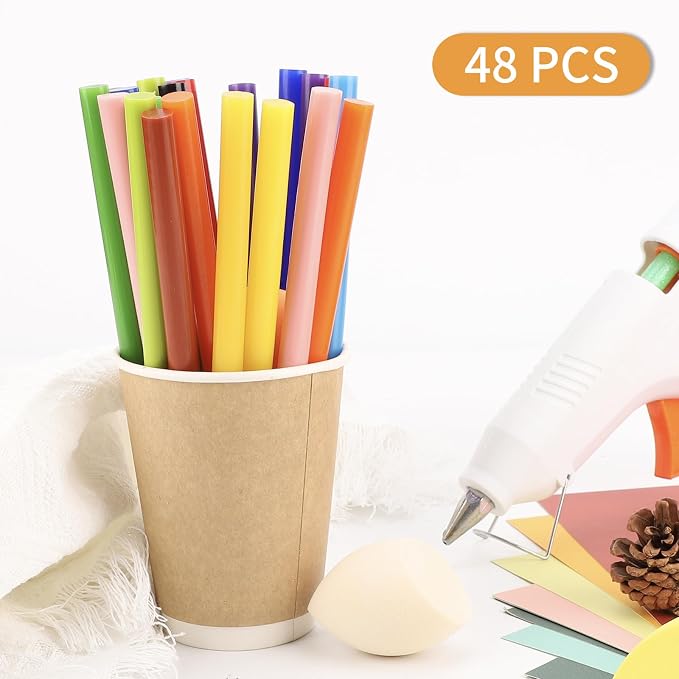 Manarty Hot Glue Sticks Full Size, Glass DIY Art Craft & School Projects - Image 5