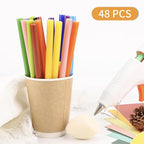 Manarty Hot Glue Sticks Full Size, Glass DIY Art Craft & School Projects - Image 5