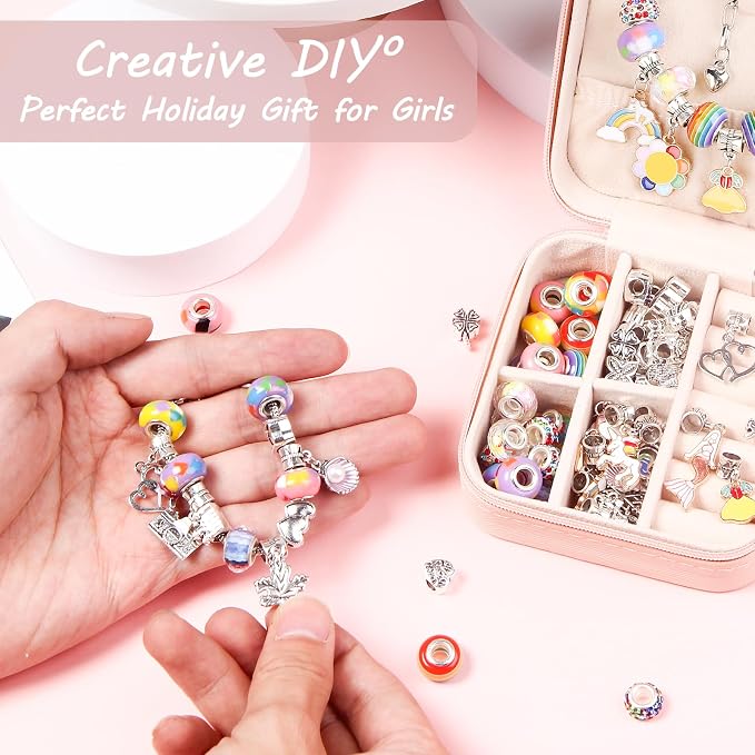 UFU Charm Bracelet Making Kit, Jewelry Making Kit Craft Gift - Image 2