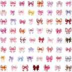 60 Pcs Clear PET Bowknot Stickers - Image 7