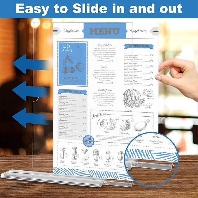 EHWINE 10 Pack 8.5 x 11 Acrylic Sign Holder, Hotels and Events - Image 7